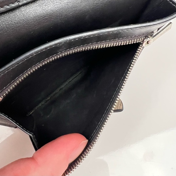 CELINE Strap Wallet Leather Long Bifold Wallet - Picture 8 of 9